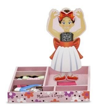 Melissa & Doug Ahşap Mıknatıslı Giydirme - Balerin