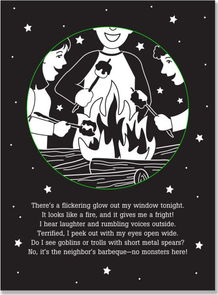 No Monsters Here Bed Time Shadow Book