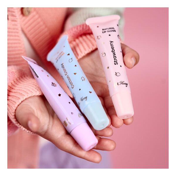 Oh Flossy Çocuk Doğal Dudak Parlatıcısı/ Strawberr