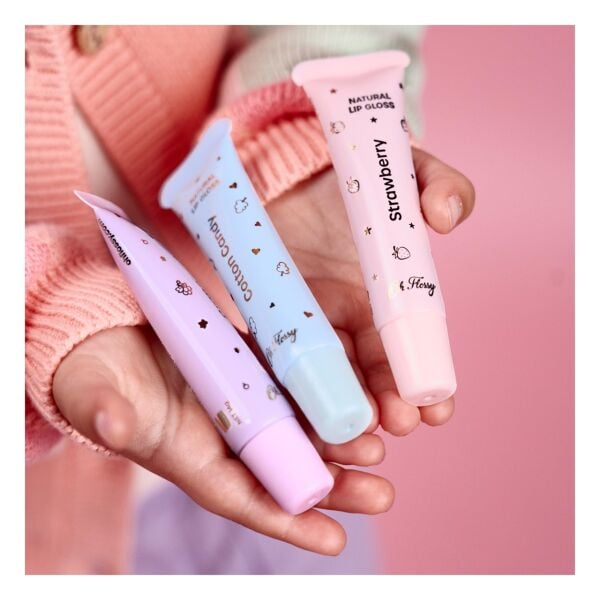 Oh Flossy Çocuk Doğal Dudak Parlatıcısı/ Strawberr