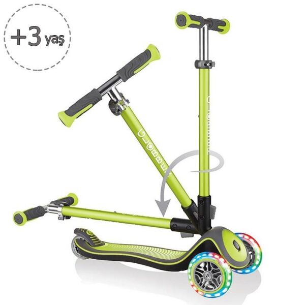 Globber / Elite Deluxe Işıklı / Yeşil