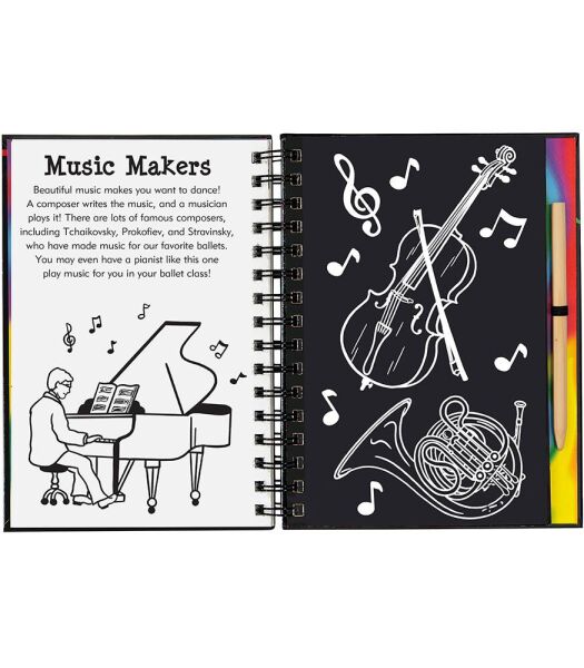 Trace Along Scratch and Sketch - Ballet