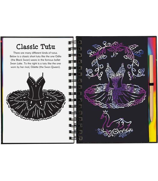 Trace Along Scratch and Sketch - Ballet