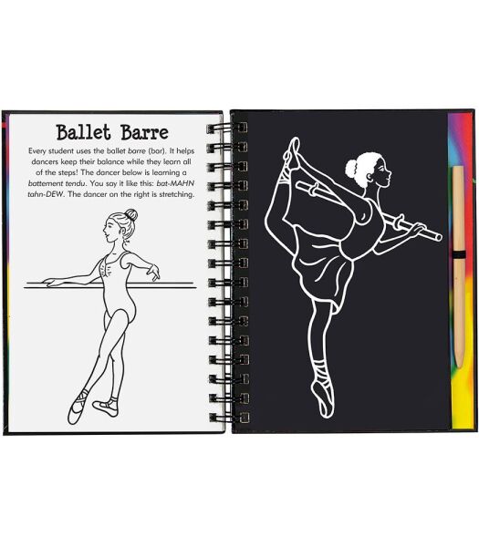 Trace Along Scratch and Sketch - Ballet
