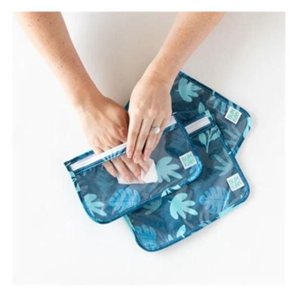 Bumkins Şeffaf Seyahat Çantası - Blue Tropic