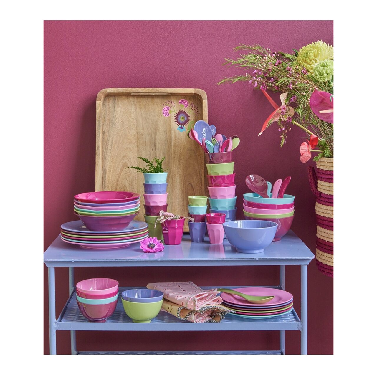 Melamin Yemek Tabağı - Açık Yeşil