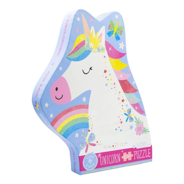 Floss Rock 40 Parça Unicorn Şekilli Puzzle-Rainbow