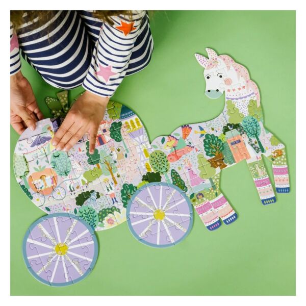 80 Parça Bal Kabağı Arabası Şekilli Puzzle