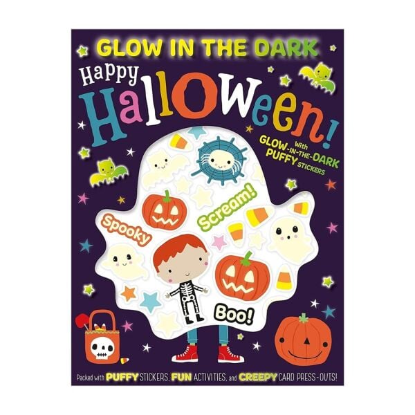Glow in the Dark Puffy Stickers Happy Halloween!