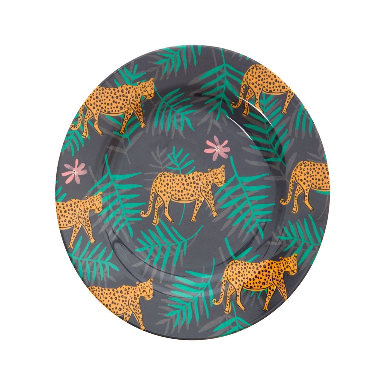 Melamin Tatlı Tabağı - Leopar