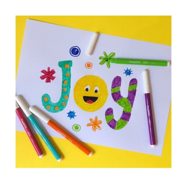 Carioca Joy  İnce Keçeli Boya Kalemi -  6 LI
