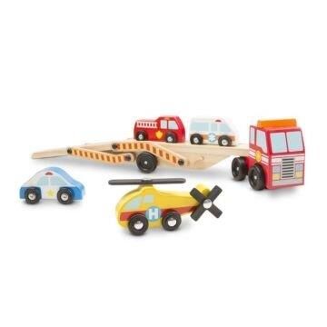 Melissa&Doug Ahşap Acil Yardım Araçları Taşıyıcı T