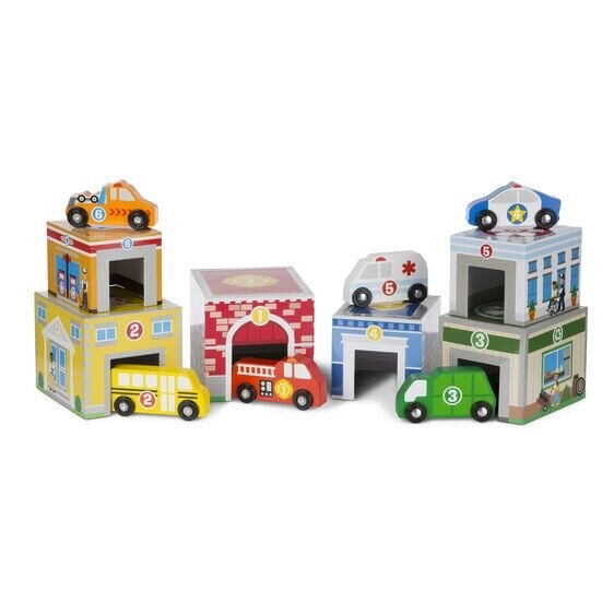 Melissa&Doug Diz Oyna Kule Binalar ve Araçlar