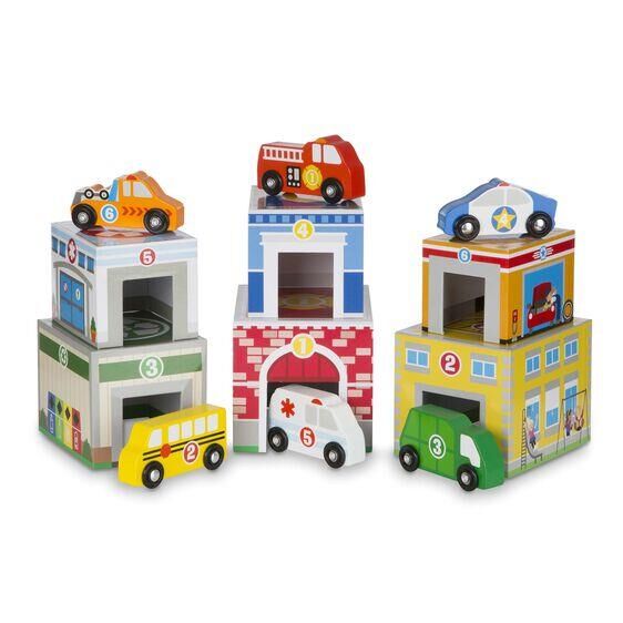 Melissa&Doug Diz Oyna Kule Binalar ve Araçlar