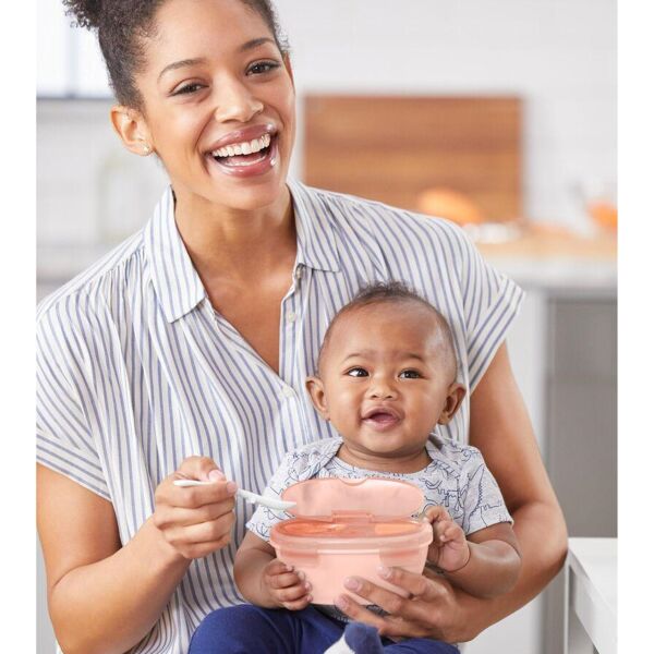 Skip Hop Mama Kaşık ve Kase Seti - Turuncu