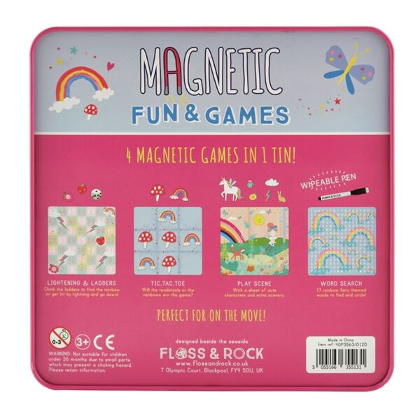 Mıknatıslı Kutu Oyunları - 4ü 1 arada Rainbow Fair