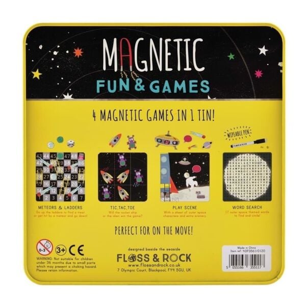 Mıknatıslı Kutu Oyunları - 4ü 1 arada Space