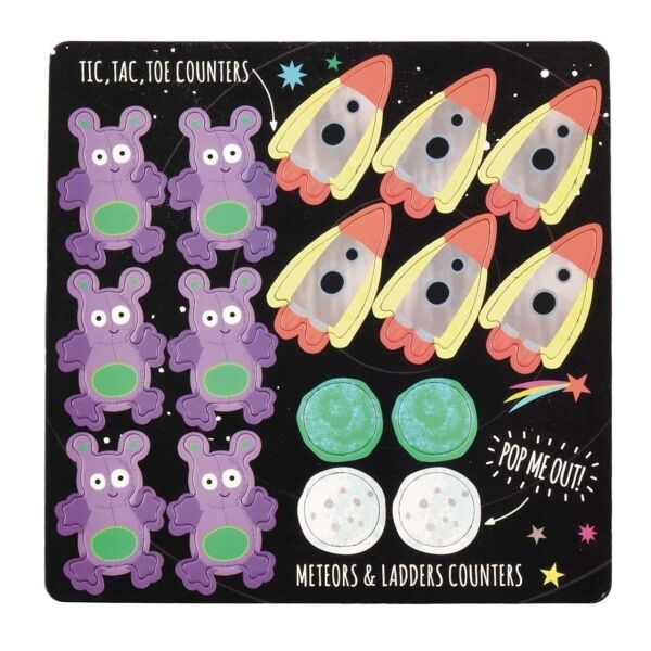 Mıknatıslı Kutu Oyunları - 4ü 1 arada Space