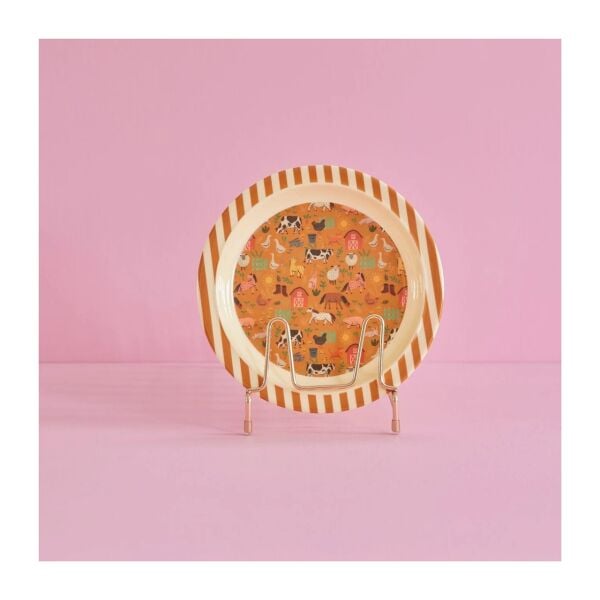 Melamin Çocuk Tabağı - Farm