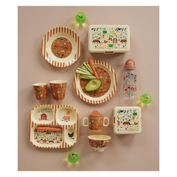 Melamin Çocuk Tabağı - Farm