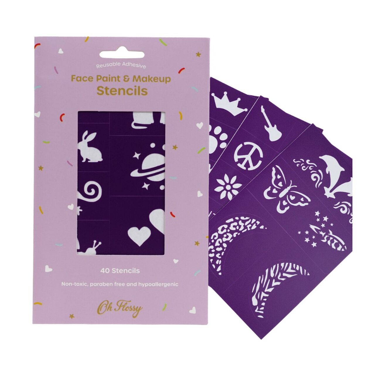 Oh Flossy Yapışkanlı ve Tekrar Kullanılabilen Yüz