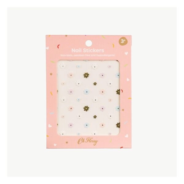 Oh Flossy Çocuk Doğal Tırnak Sticker/ Flowers