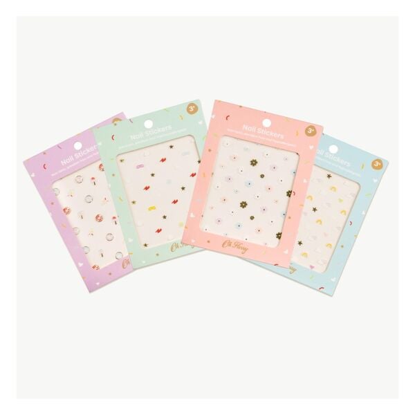 Oh Flossy Çocuk Doğal Tırnak Sticker/ Flowers