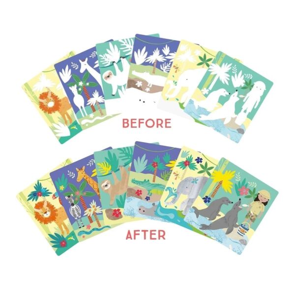 Floss Rock Water Magic Boyama Kitabı - Jungle