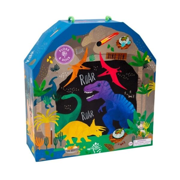 Floss Rock Ahşap Figürlü Oyun Kutuları - Dino