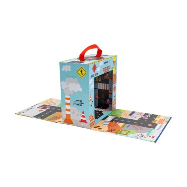 Floss Rock Ahşap Figürlü Oyun Kutusu-Construction