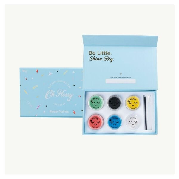 Oh Flossy Çocuk Doğal Yüz Boyama Seti / Superheroe