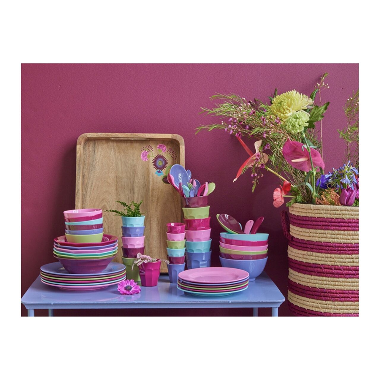 Melamin Düz Renk Küçük Boy Kase - Yeşil