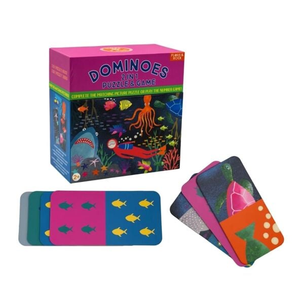 Floss Rock Çift Taraflı Domino Kartları - Deep Sea