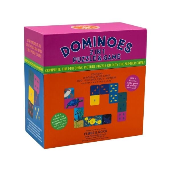 Floss Rock Çift Taraflı Domino Kartları - Deep Sea