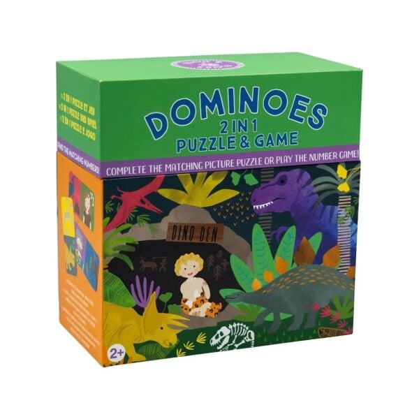 Floss Rock Çift Taraflı Domino Kartları - Dino