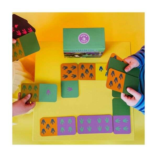 Floss Rock Çift Taraflı Domino Kartları - Dino