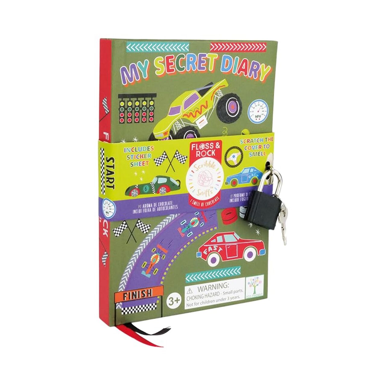 FLOSS & ROCK Kokulu Kilitli Günlük / Cars