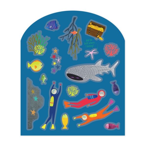 Floss Rock Tak Çıkart Sticker Oyun Sahnesi - Deep