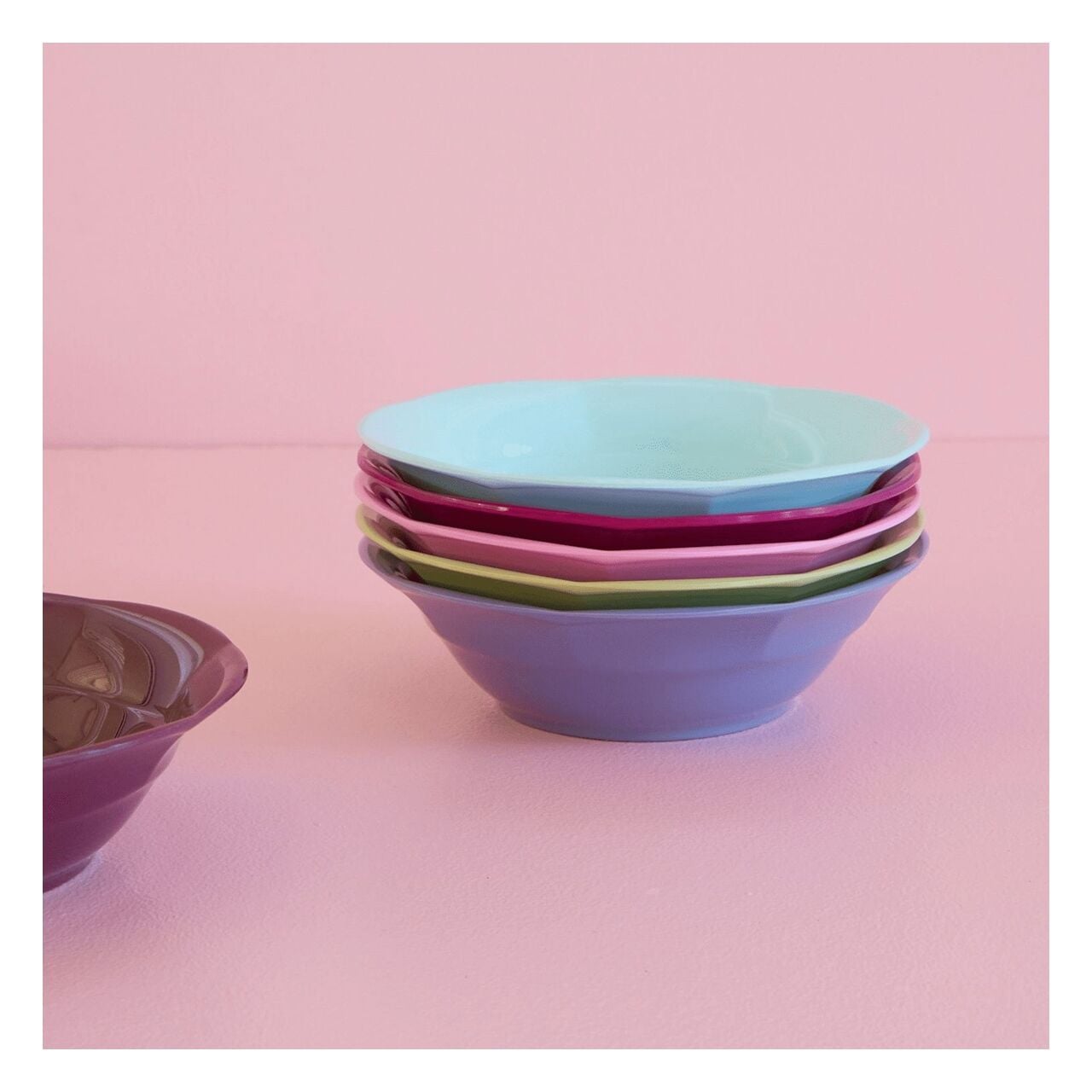 Melamin Çukur Tabak - Açık Yeşil