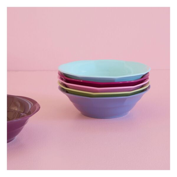 Melamin Çukur Tabak - Açık Mavi