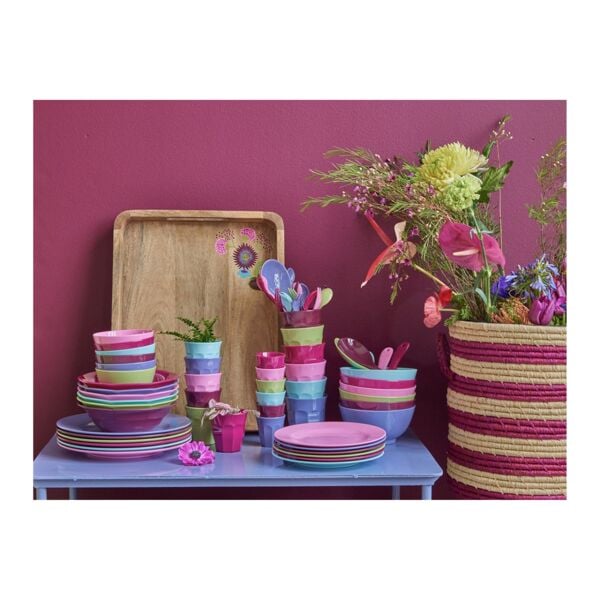 Melamin Çukur Tabak - Açık Mavi