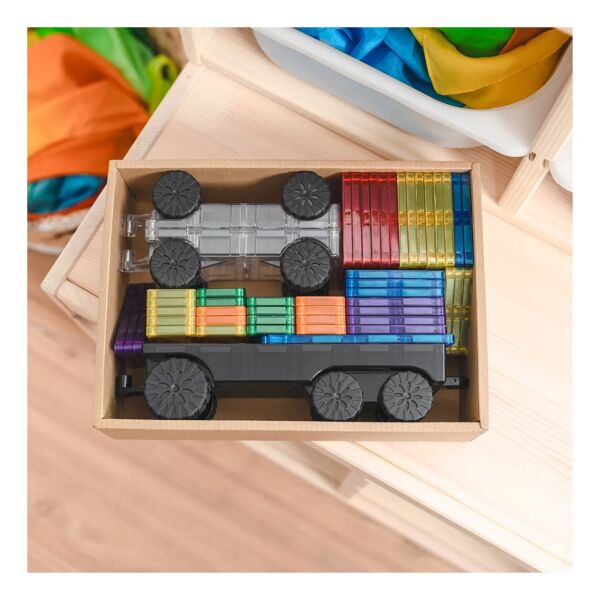 Connetix Rainbow Transport Set - 50 Parça