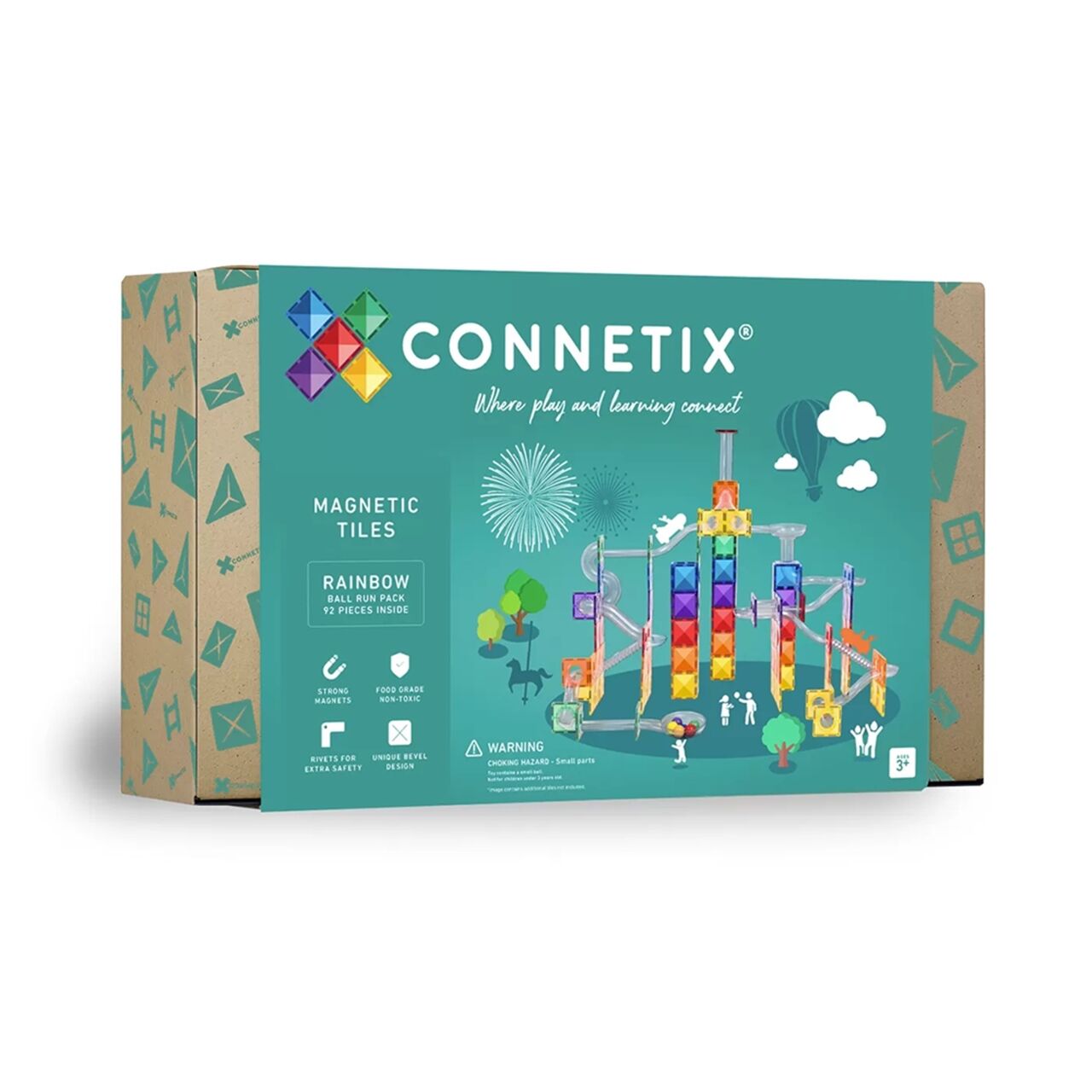 Connetix Rainbow Ball Run Set - 92 Parça