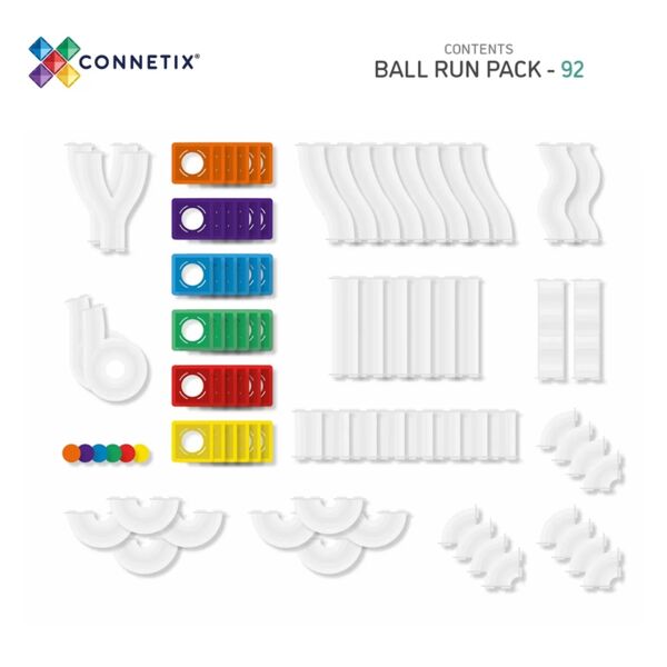 Connetix Rainbow Ball Run Set - 92 Parça