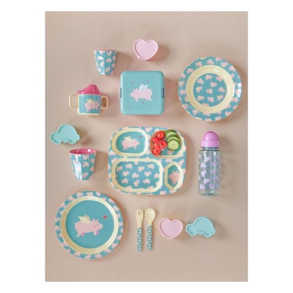 Melamin Çocuk Çukur Tabak - Flying Pig