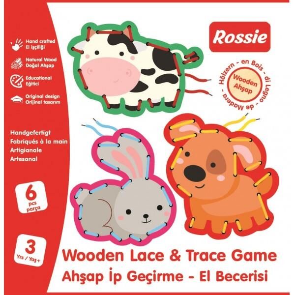 Rossie Ahşap İp Geçirme El Becerisi