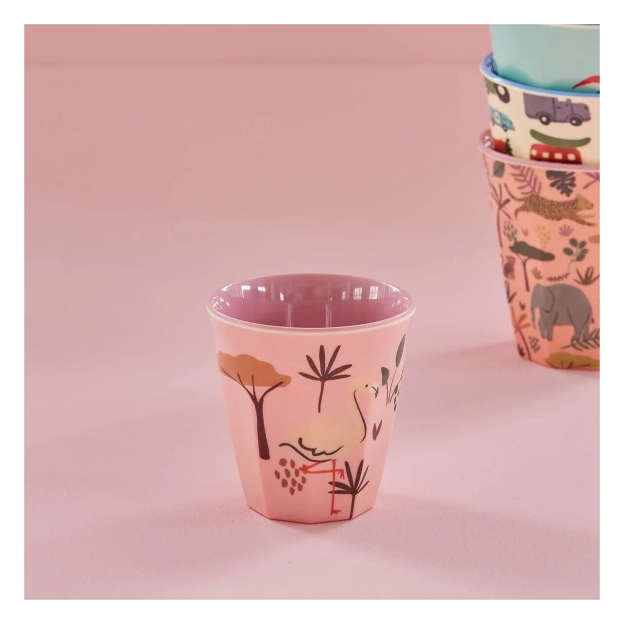 Melamin Çocuk Bardak - Flamingo