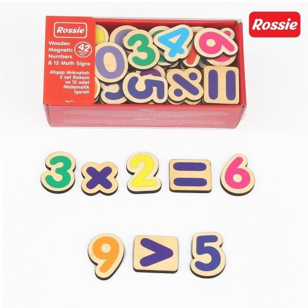Rossie Manyetik Ahşap Sayılar