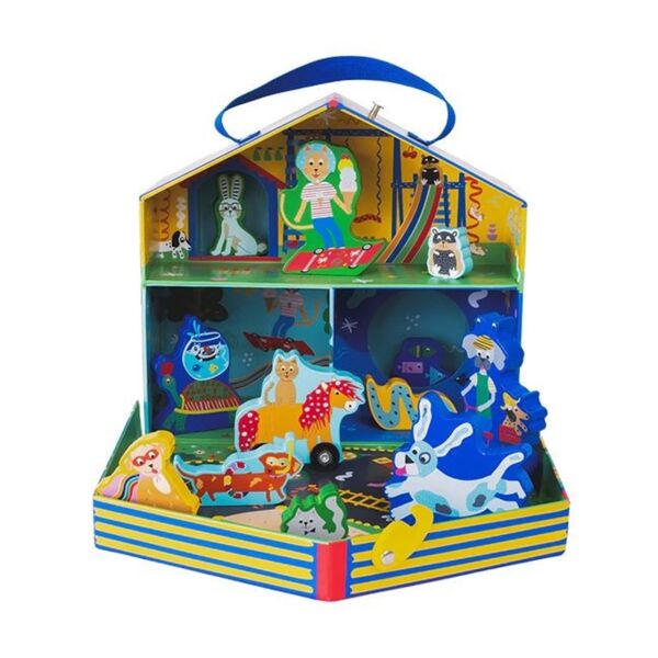 Floss Rock Ahşap Figürlü Oyun Kutuları - Pets