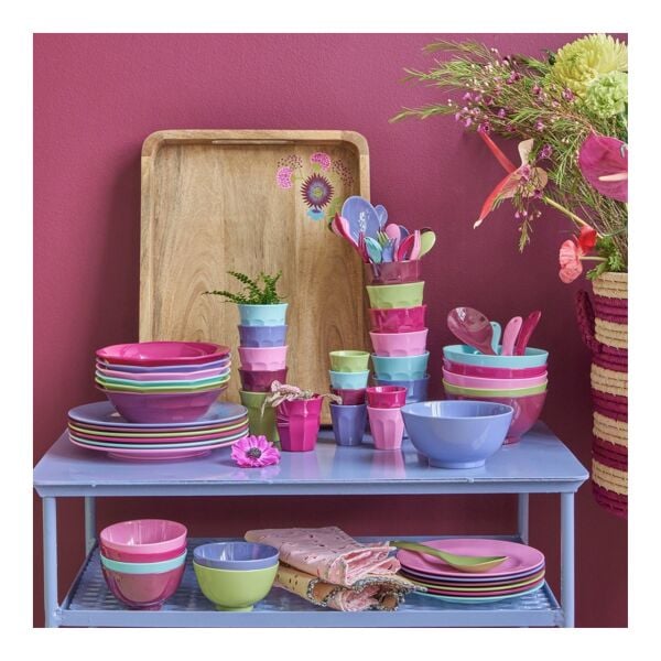 Melamin Yemek Tabağı - Koyu Pembe